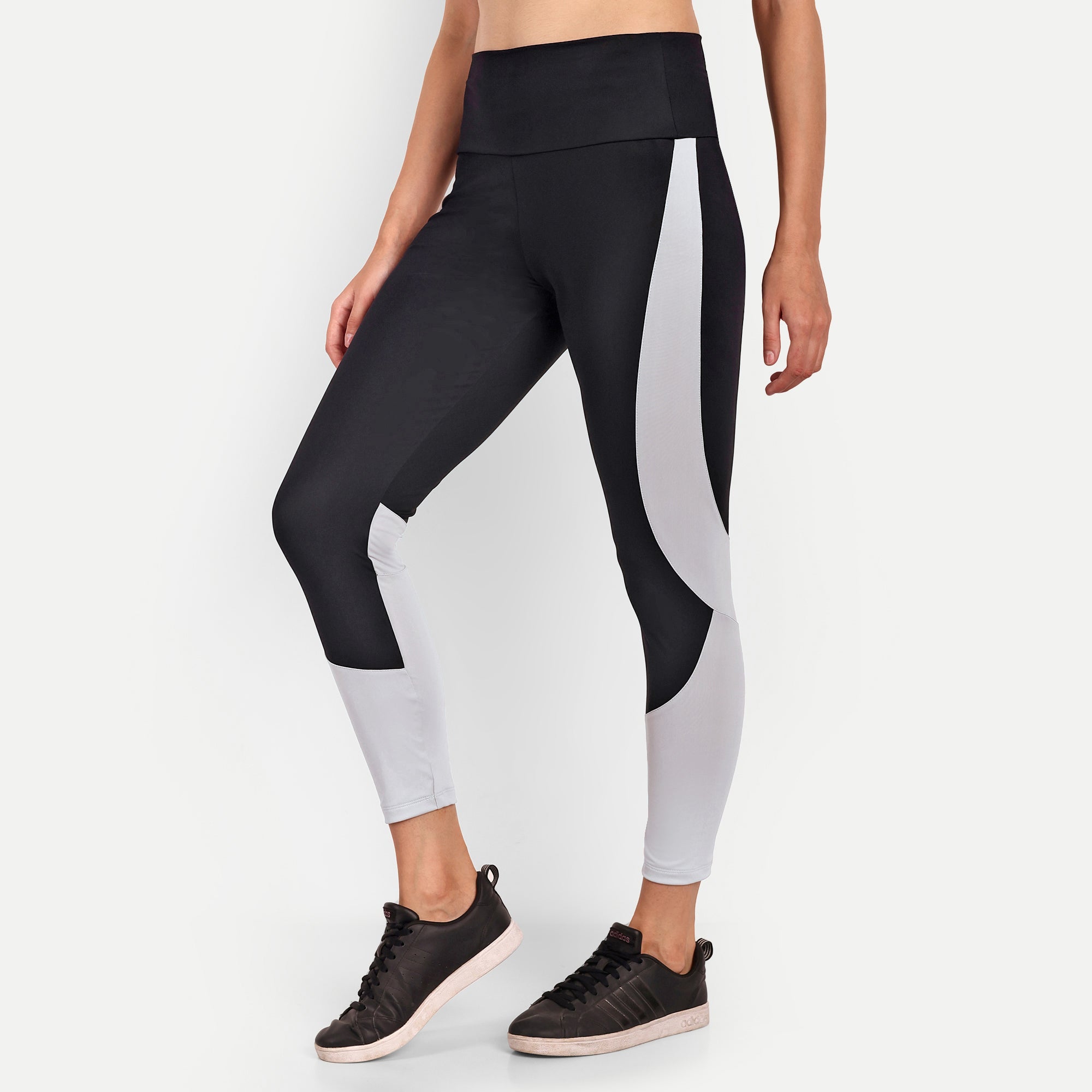 High Rise Contrast Panel Running Legging