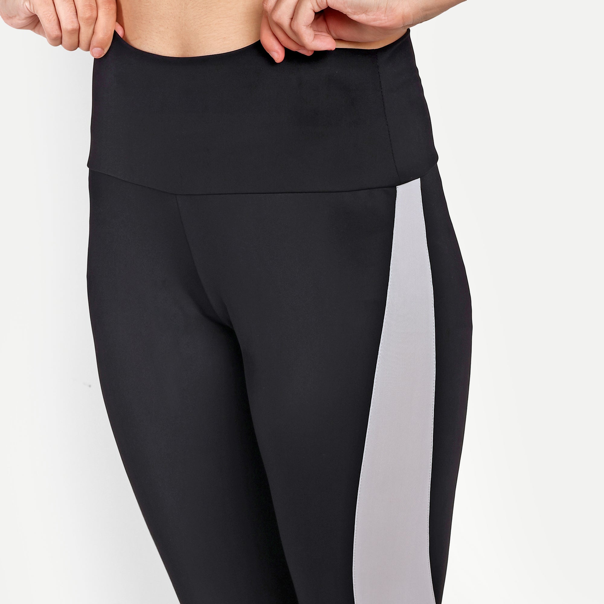 High Rise Contrast Panel Running Legging