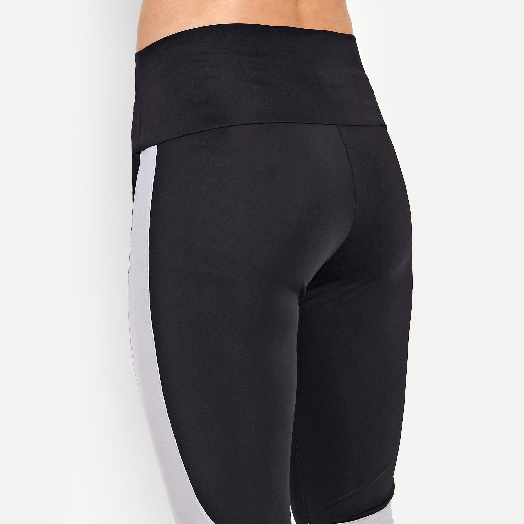 High Rise Contrast Panel Running Legging