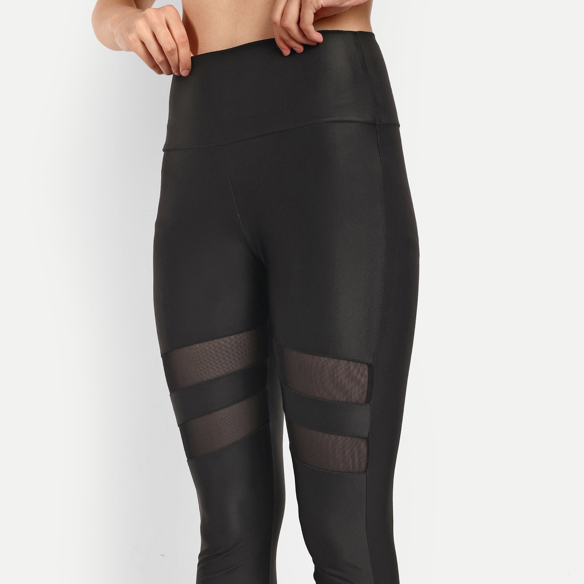 Mesh Detail High Rise Legging