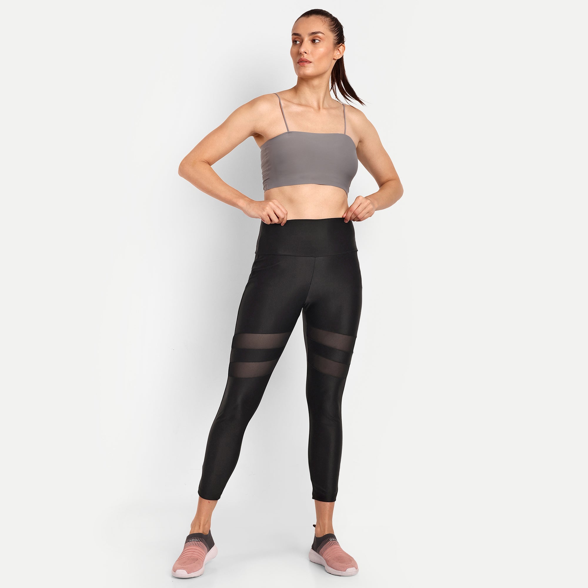 Mesh Detail High Rise Legging