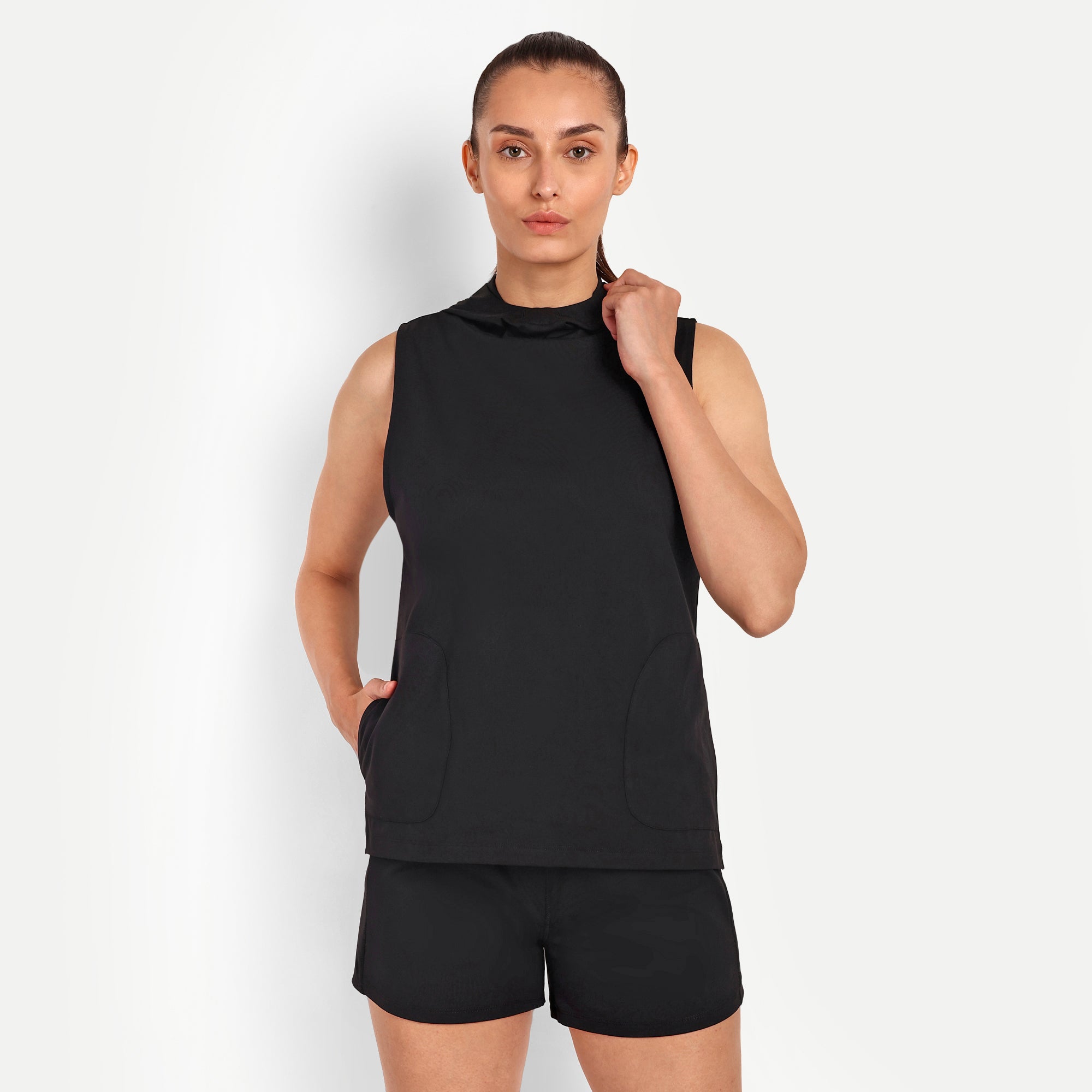 Sleeveless Comfort Hoodie