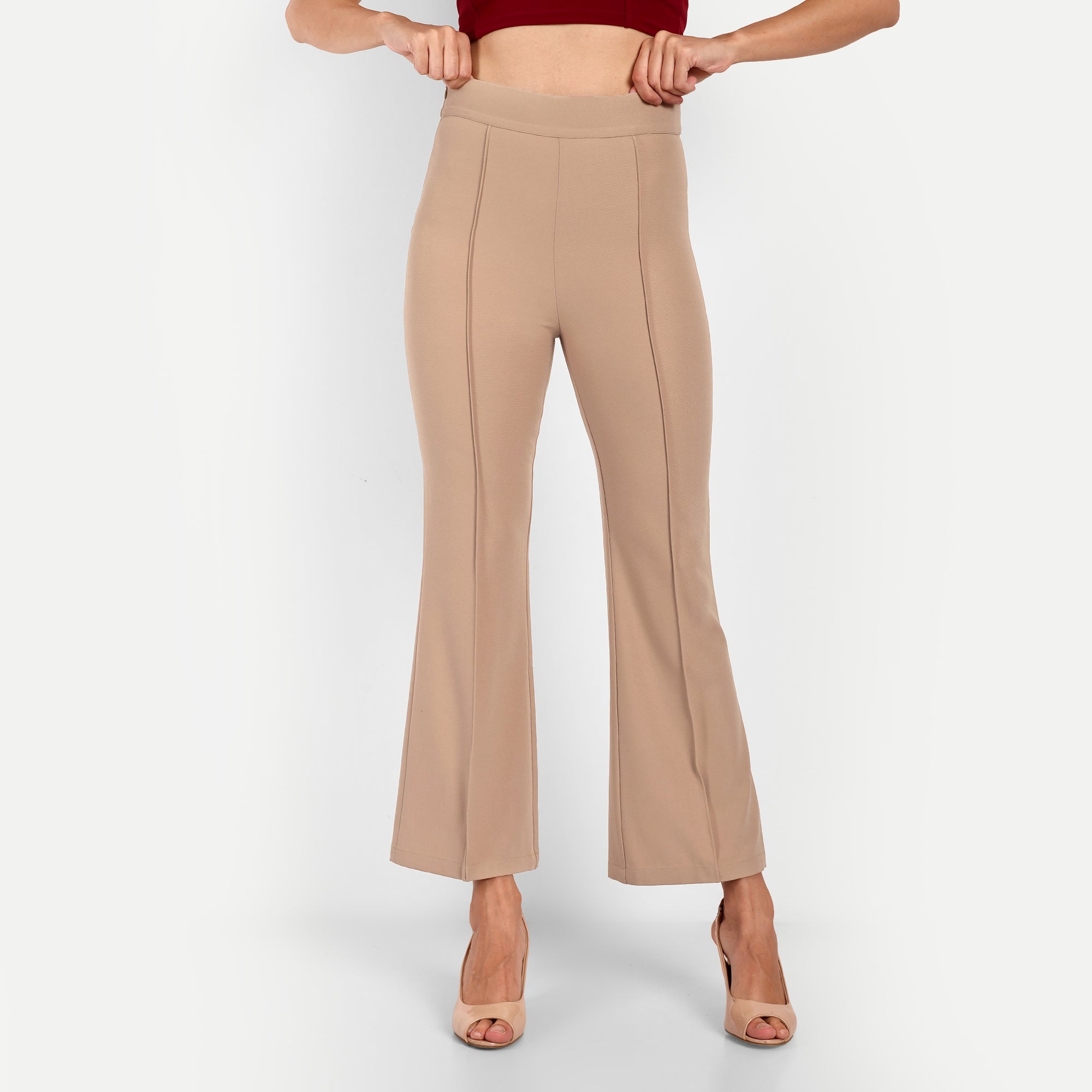 Effortless Elegance Pleated Waistband Slacks