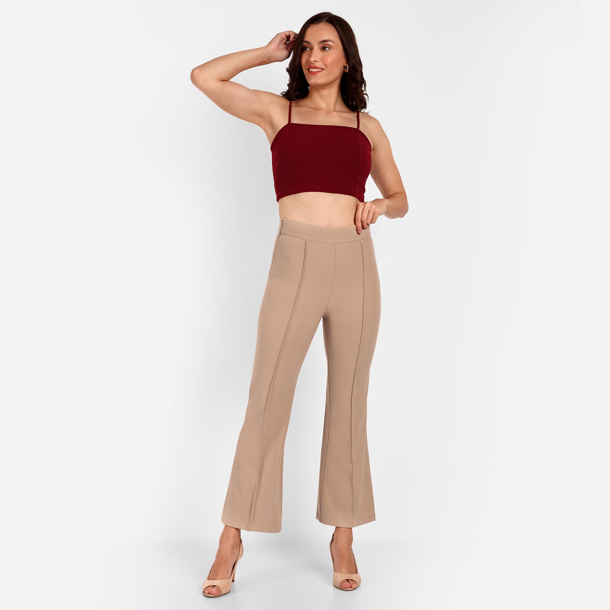 Effortless Elegance Pleated Waistband Slacks