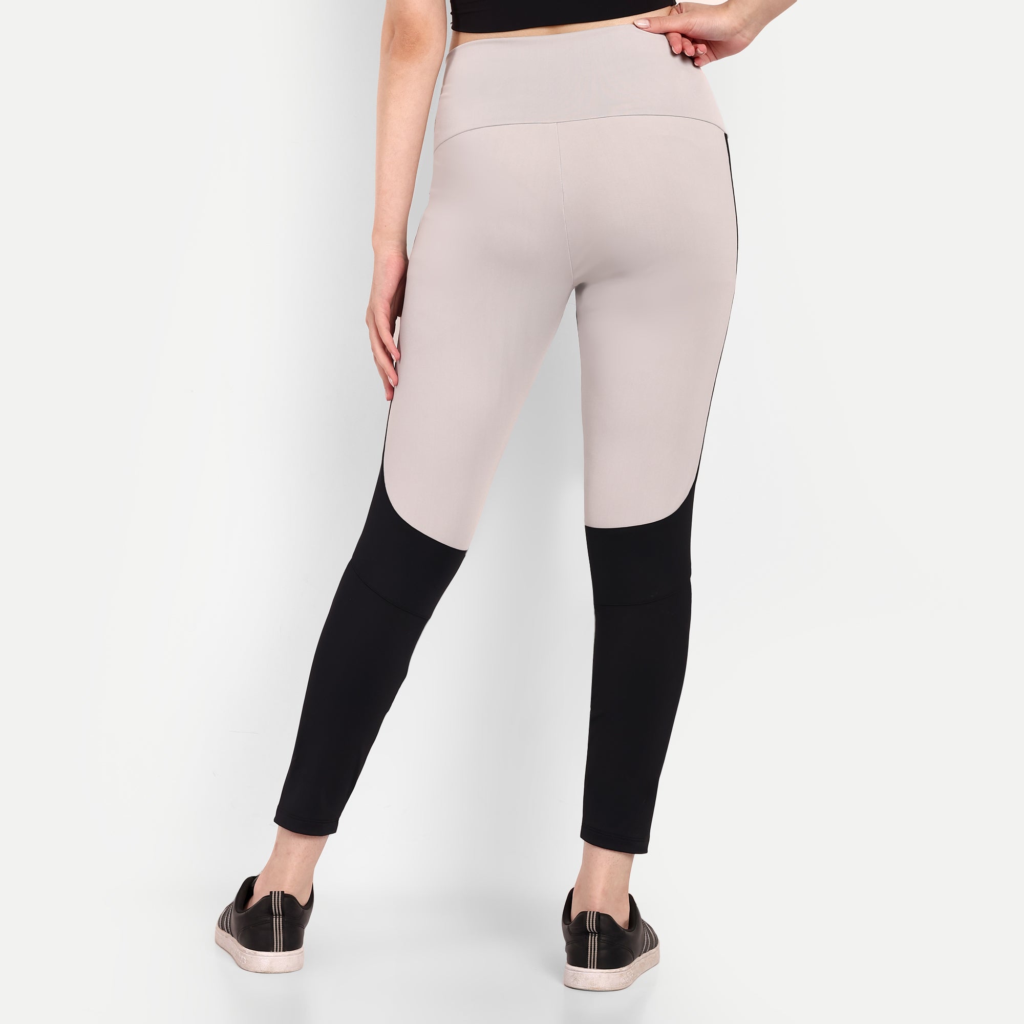 High Rise Contrast Panel Running Legging