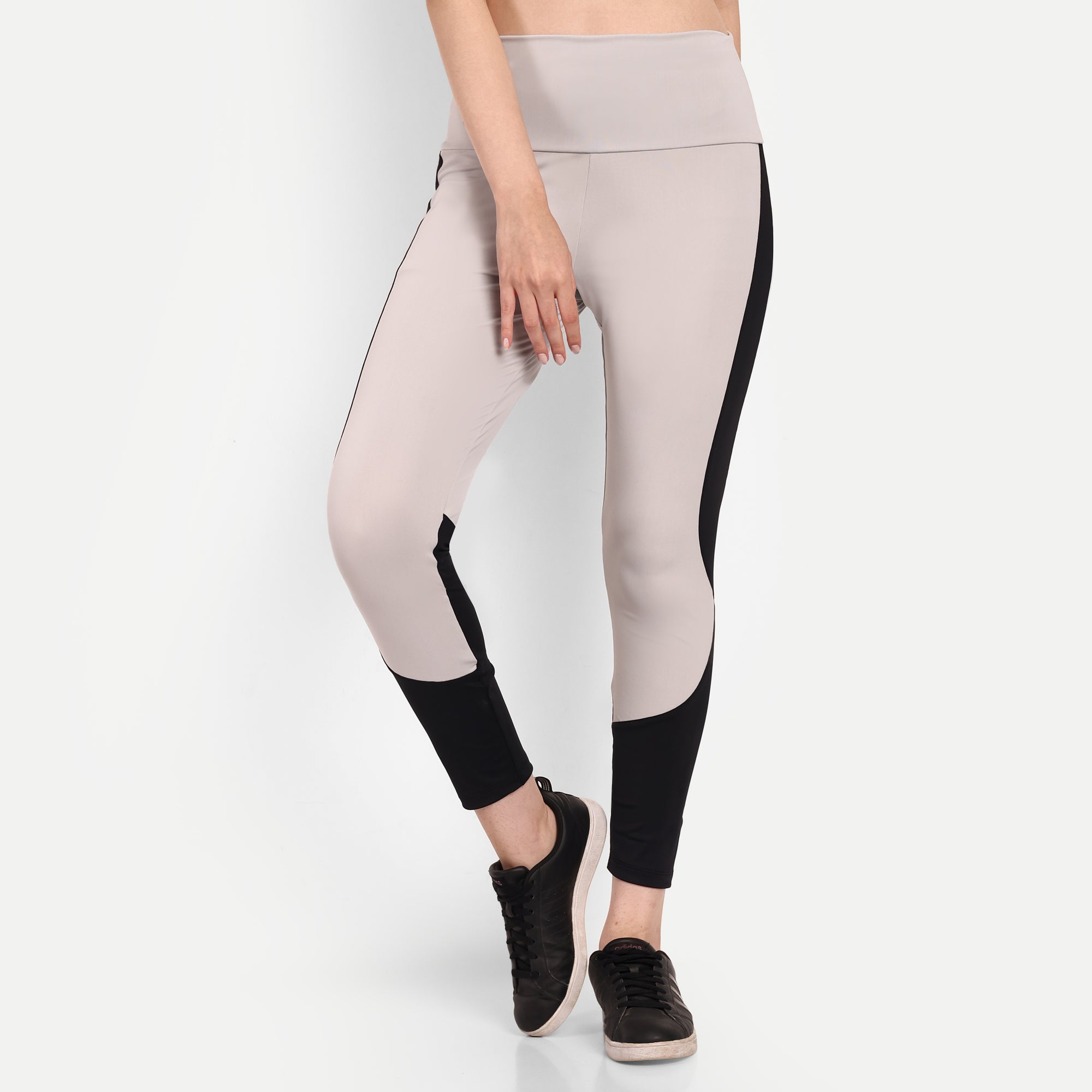 High Rise Contrast Panel Running Legging