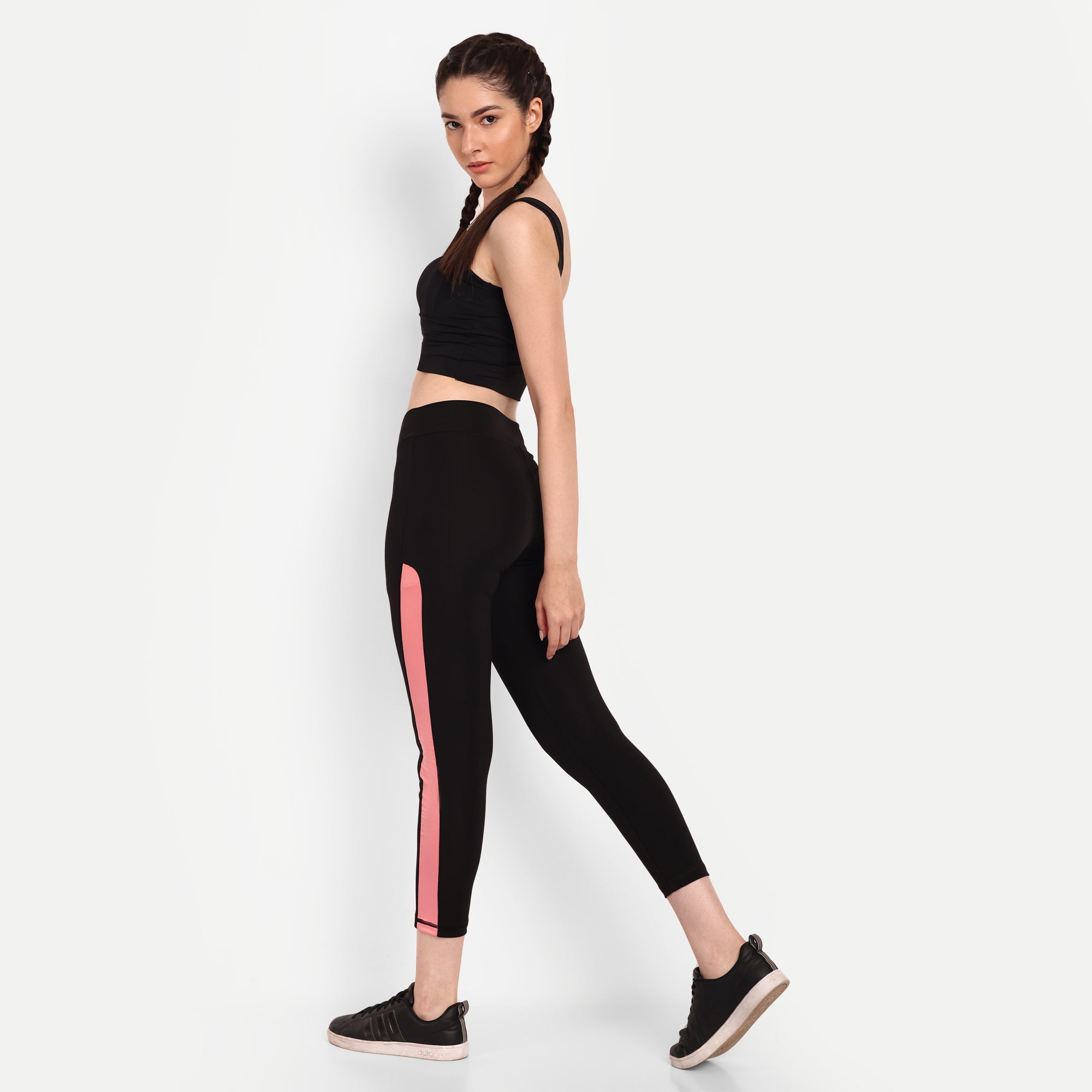 Chic Contrast Panel Legging