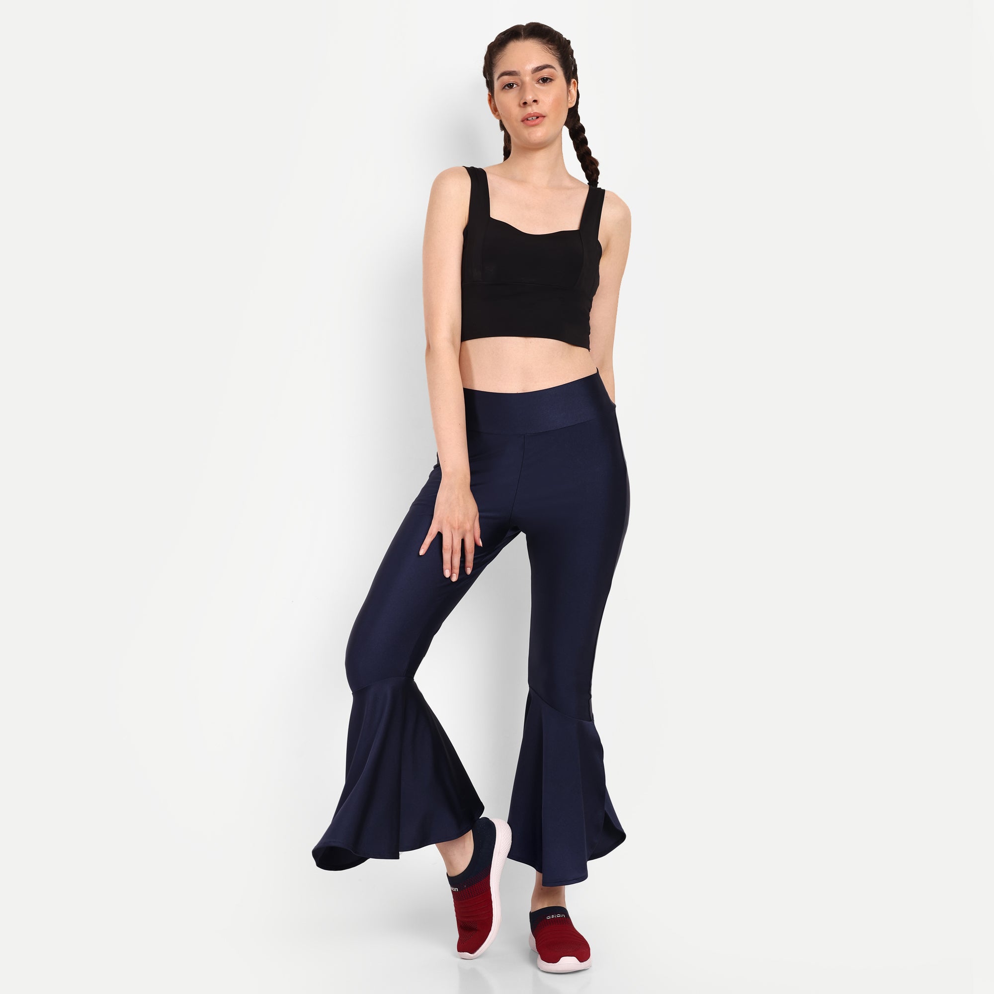 High Rise Fit & Flare Yoga Pants