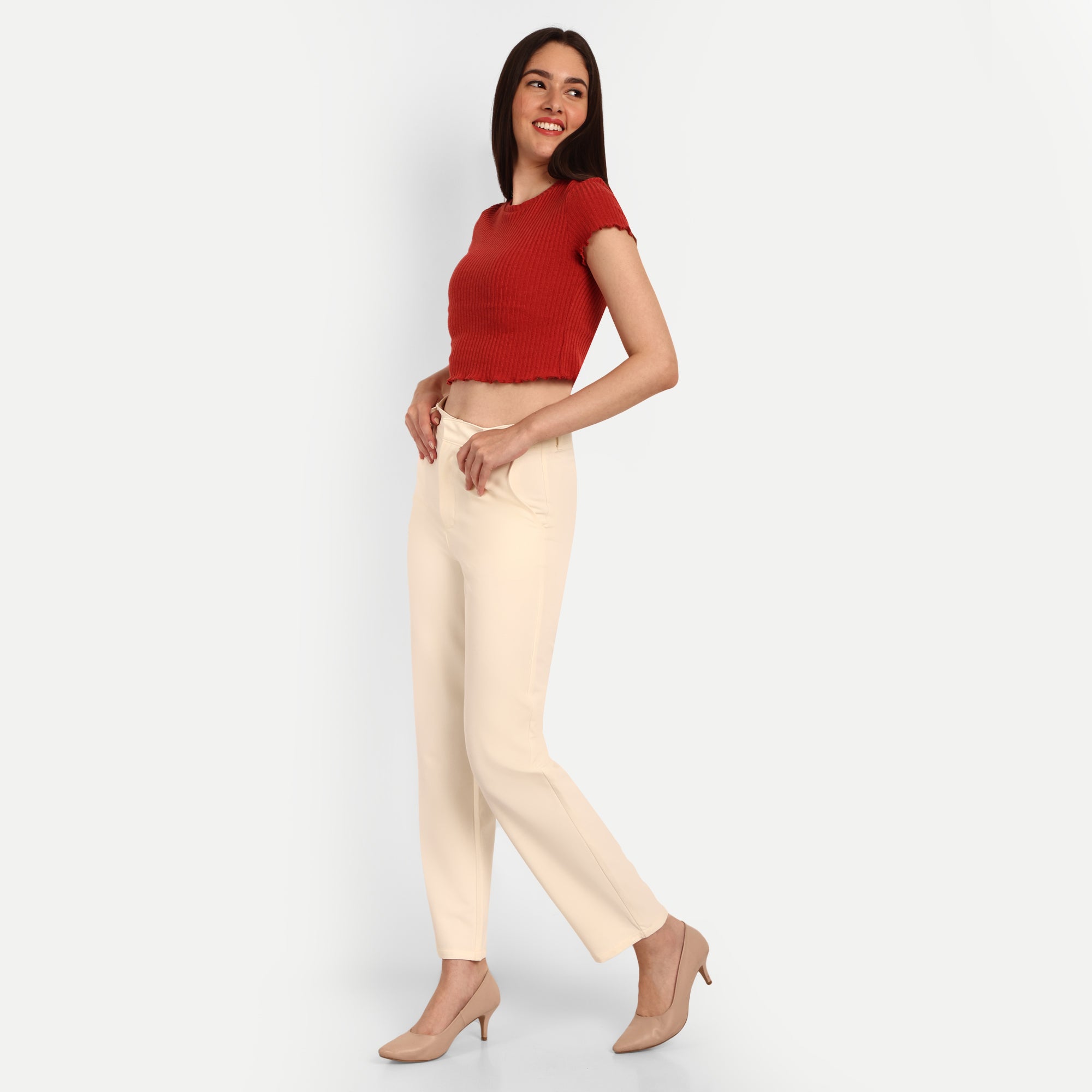 Tailored High Rise Trouser