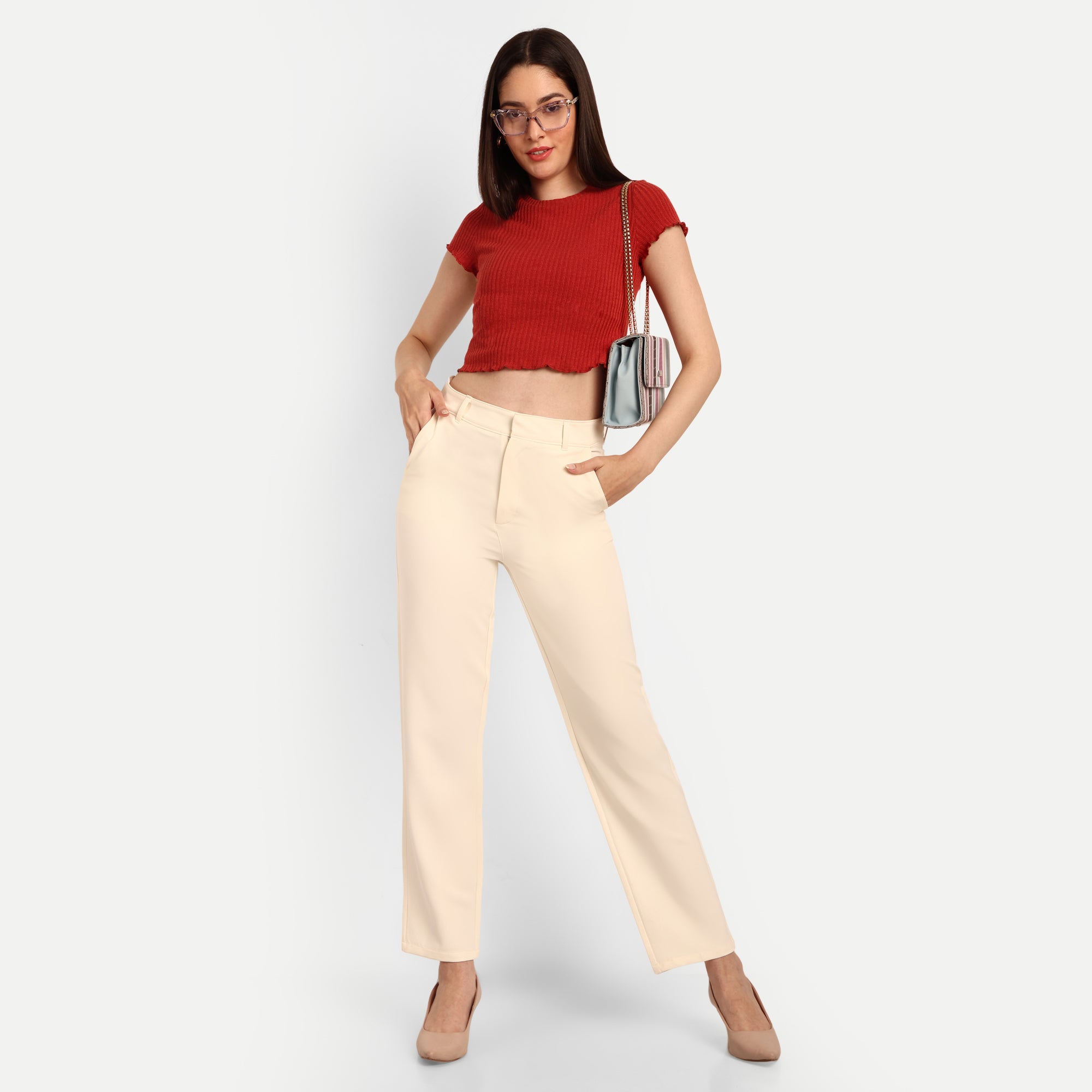 Tailored High Rise Trouser