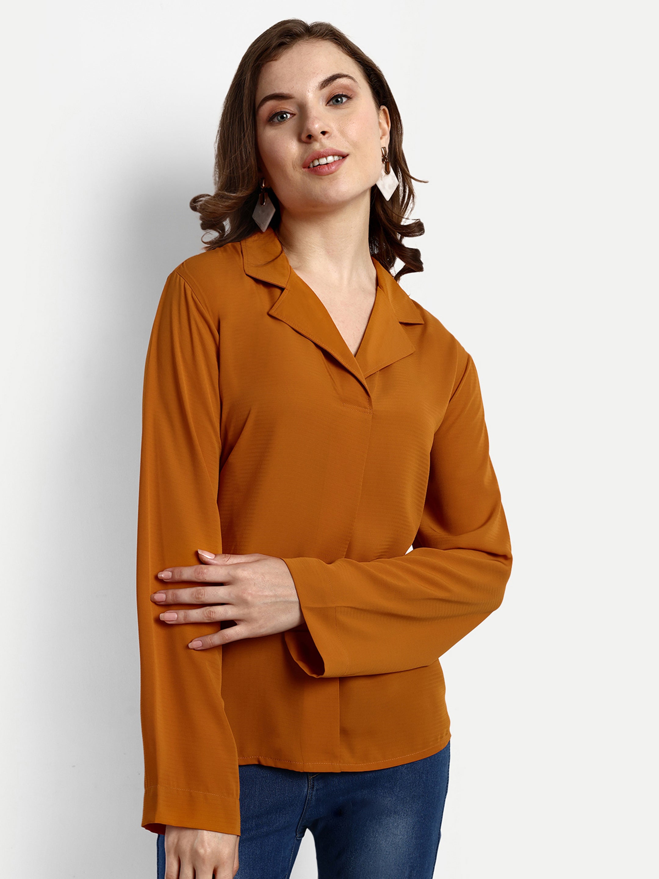 Full Sleeve Collar Blouse