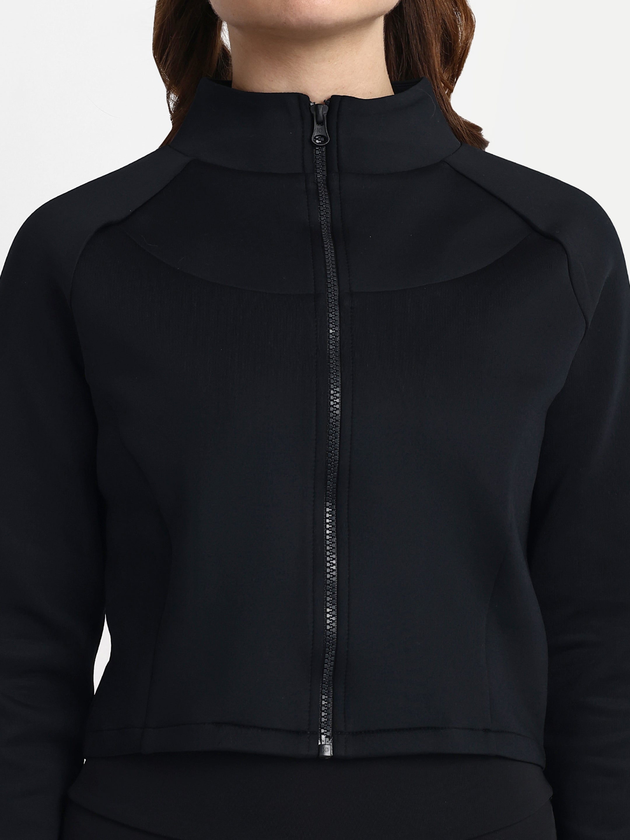 WinterGuard Panel Zipper Jacket - Black