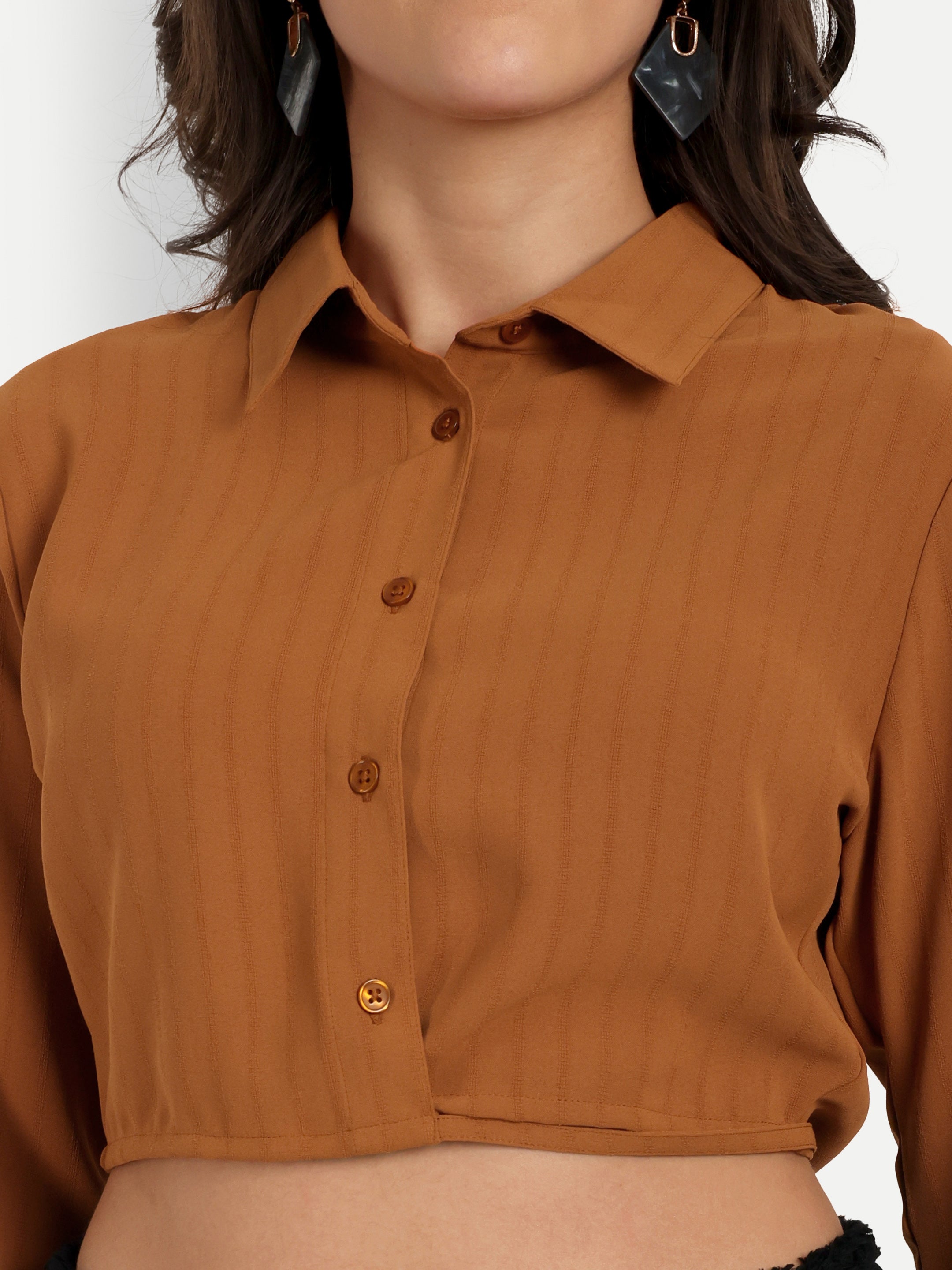 CROP KNOT SHIRT