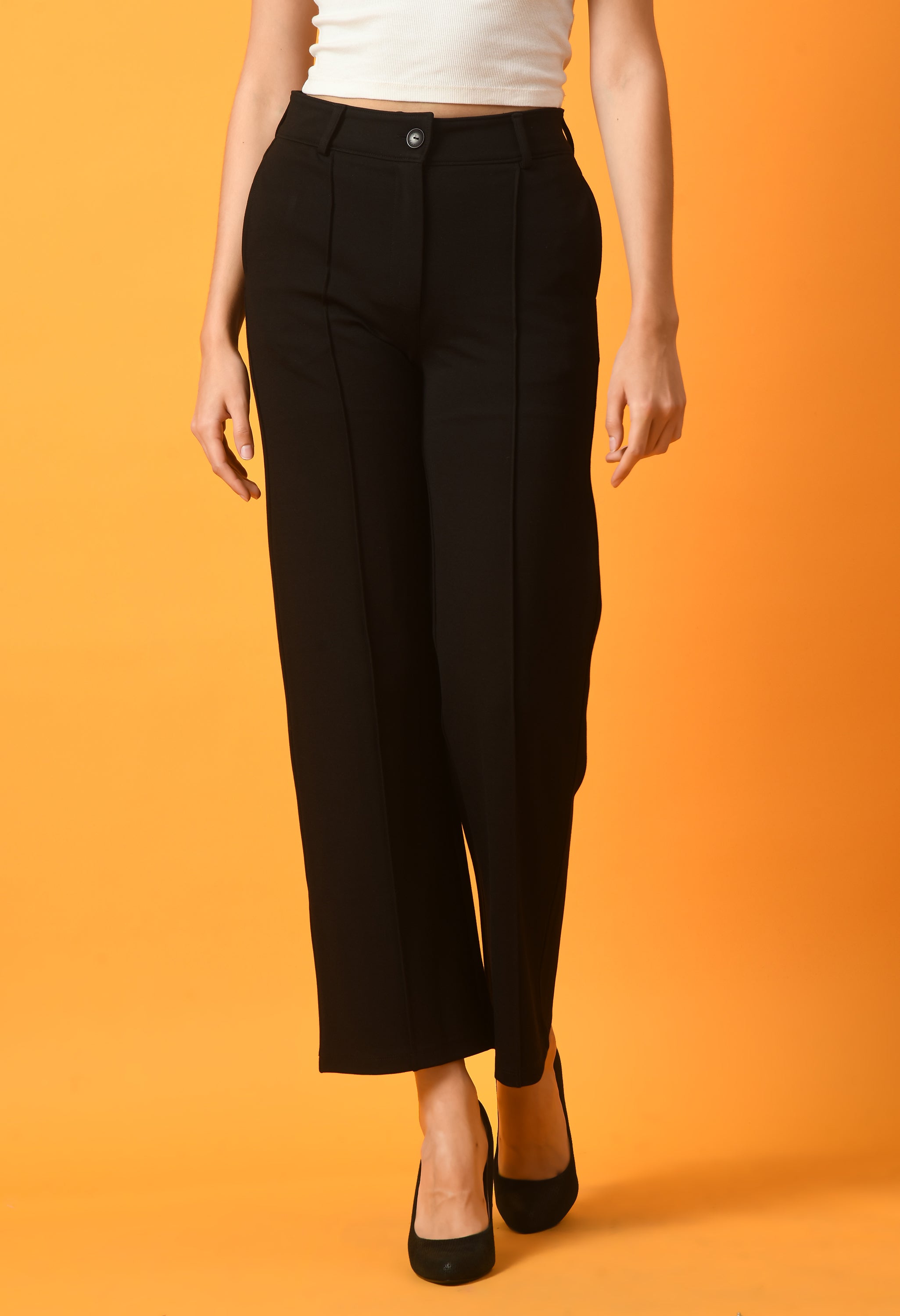 Women EmpowerFit  HighRise Relaxed Straight Trousers