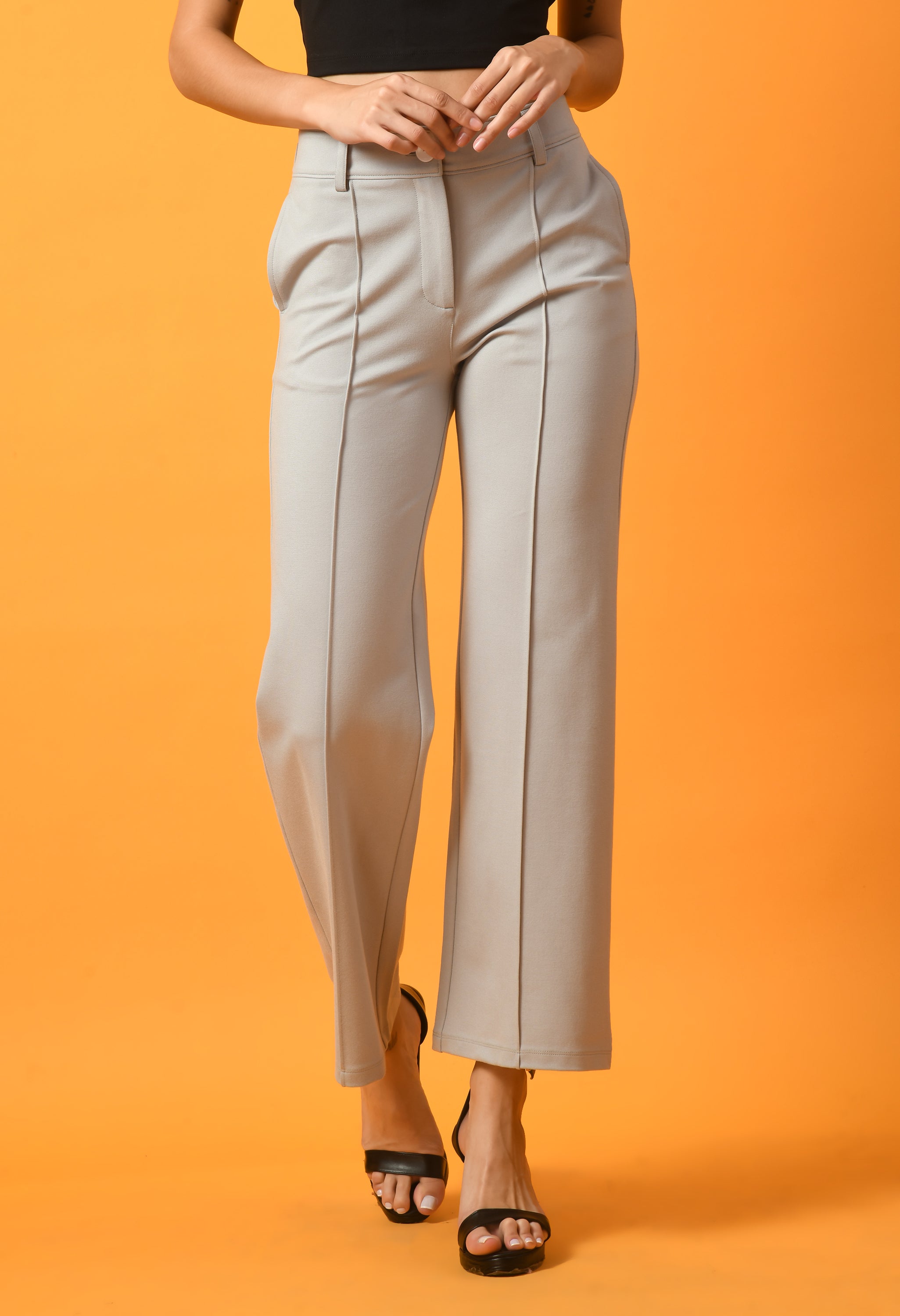 Women EmpowerFit  HighRise Relaxed Straight Trousers