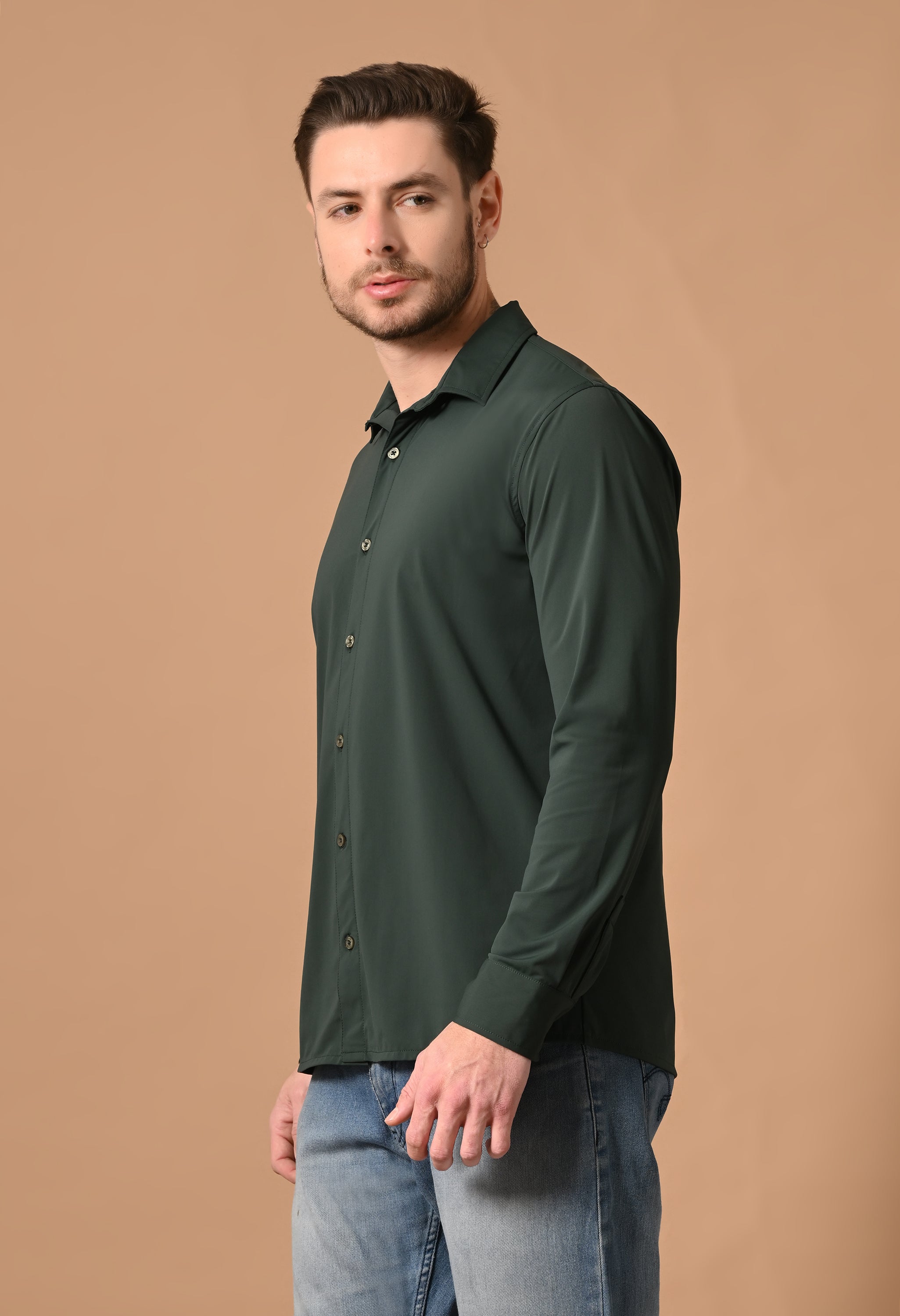 MEN'S KNITTED CASUAL SHIRT