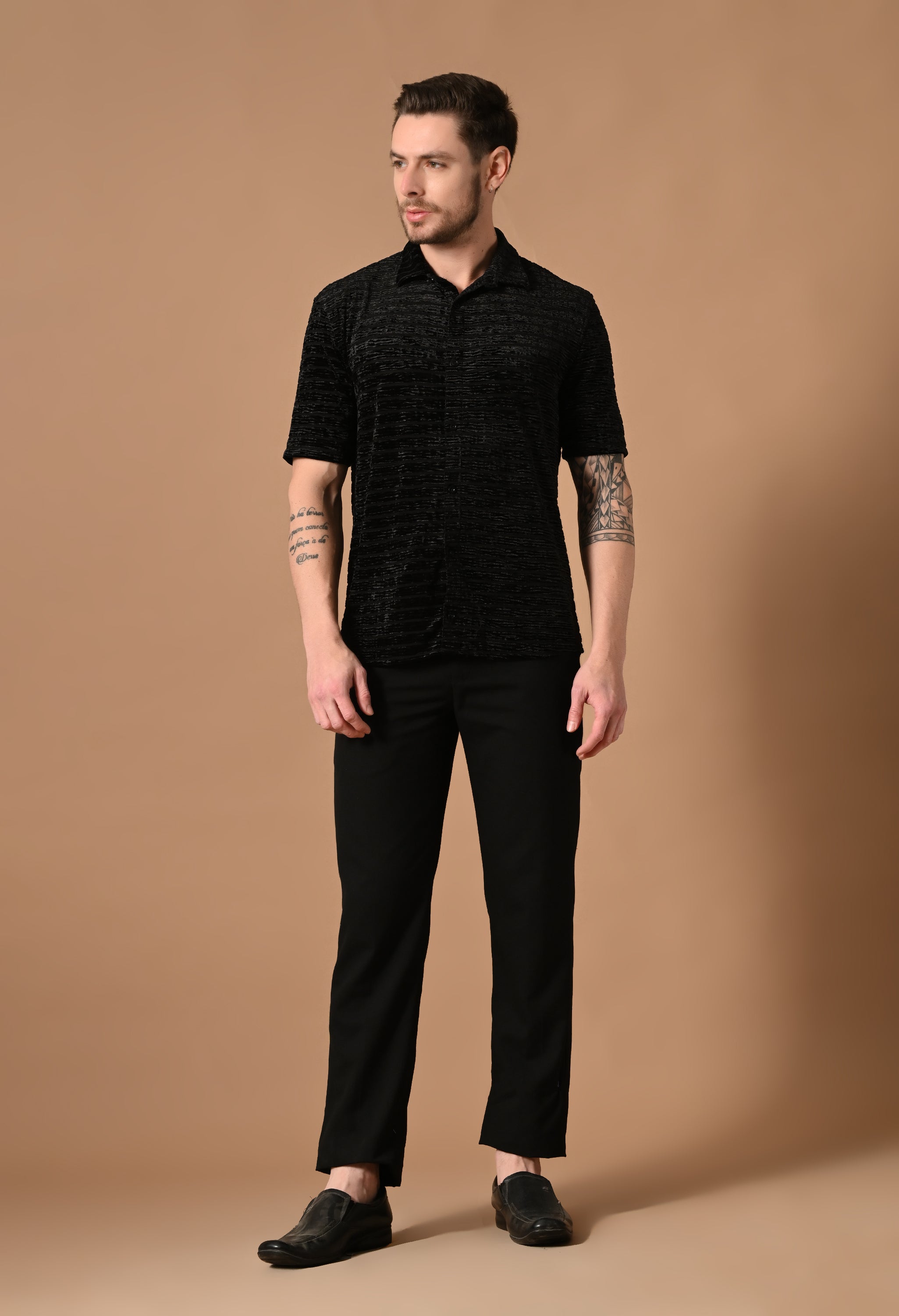 MEN'S KNITTED CASUAL SHIRT