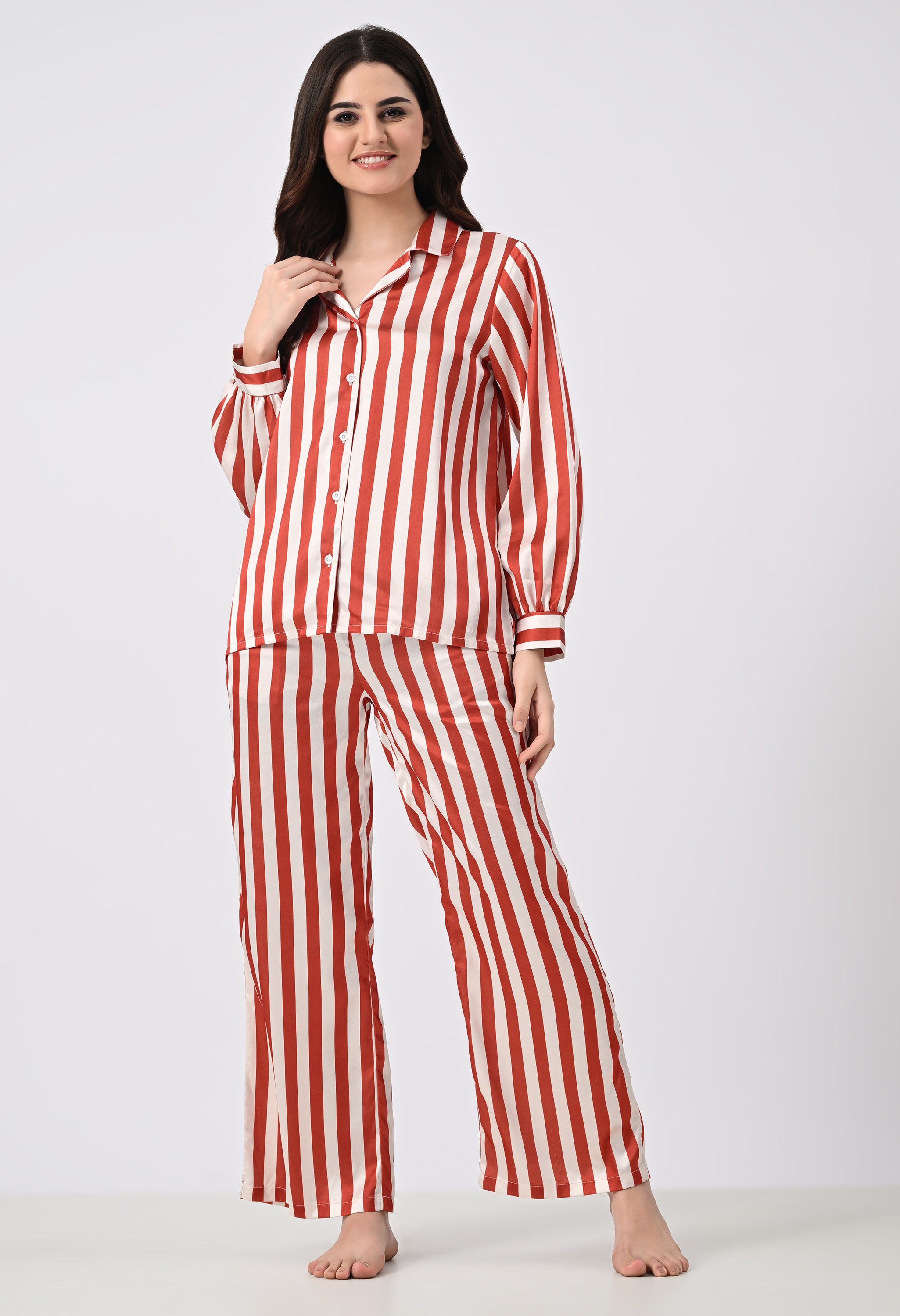 Retro Striped Pajama Set