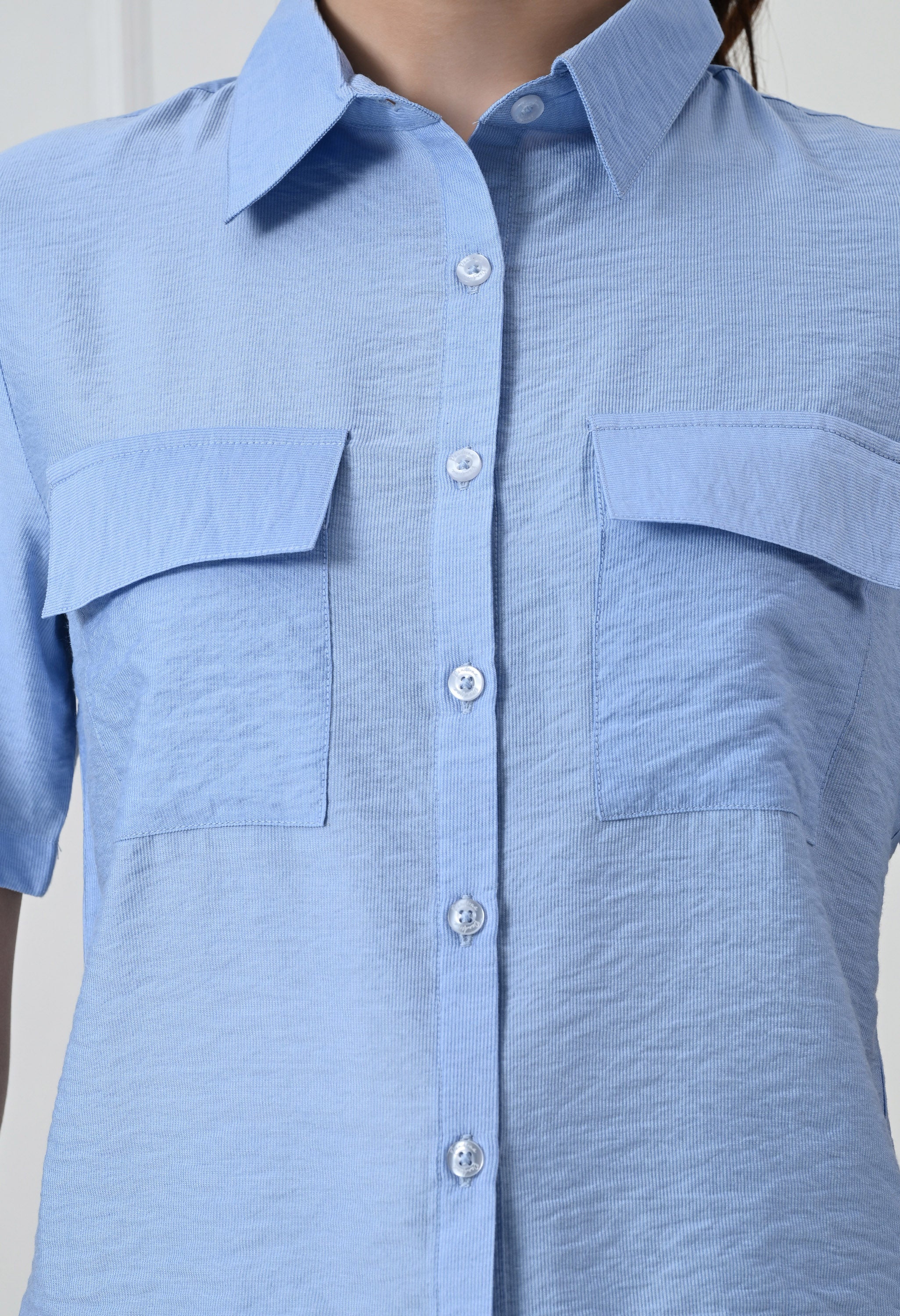 BLUE UTILITY SHIRT