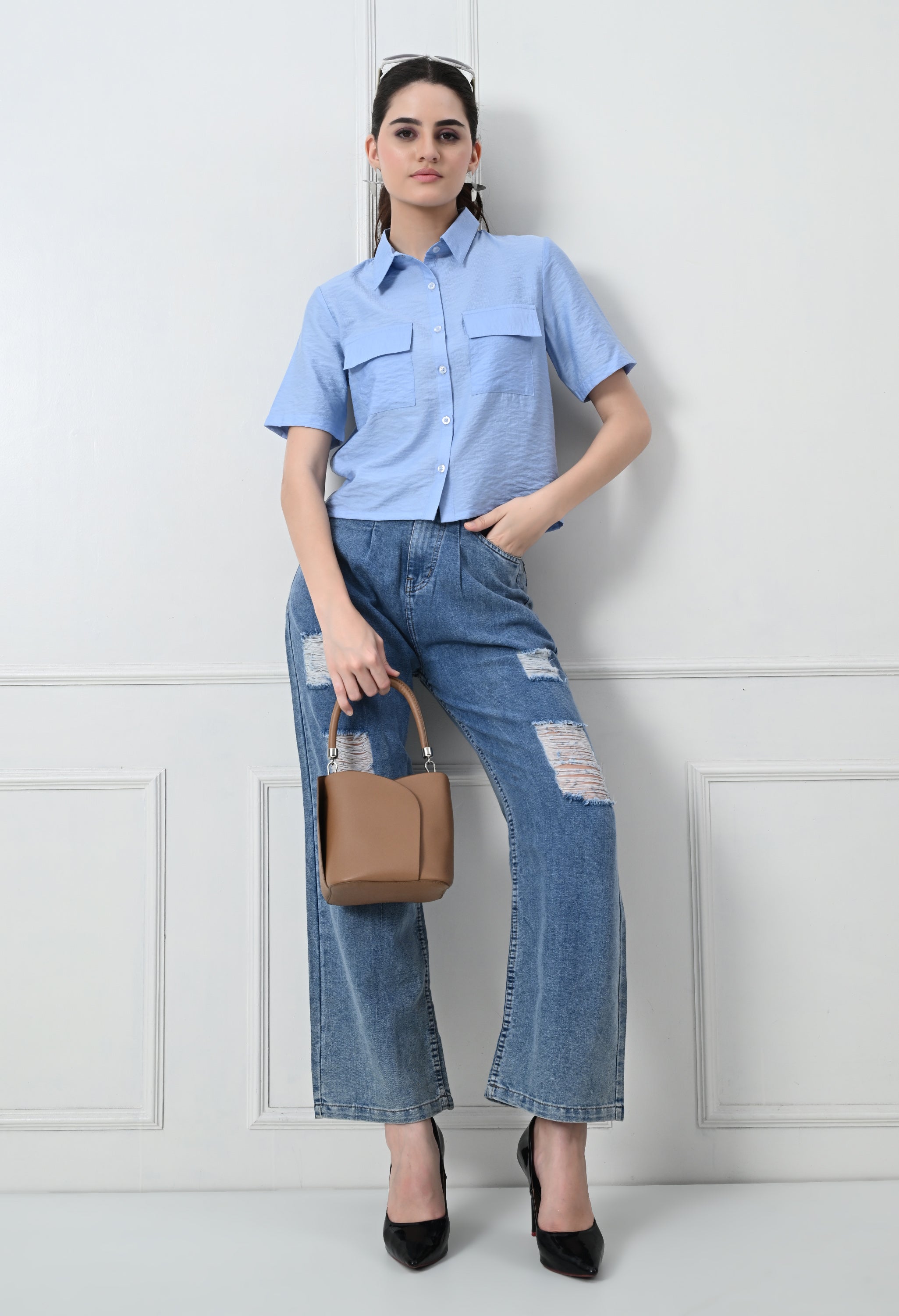 BLUE UTILITY SHIRT