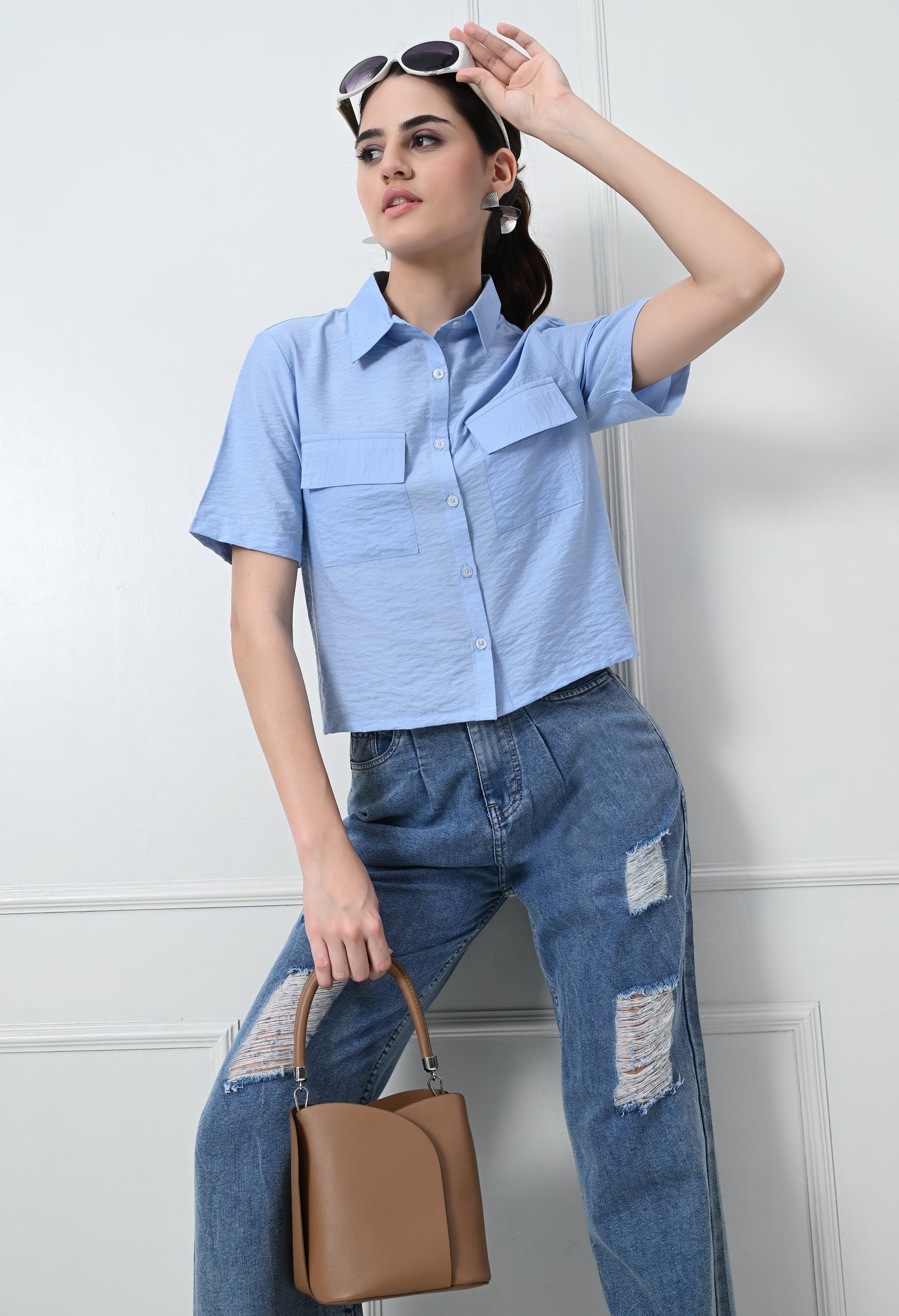 BLUE UTILITY SHIRT