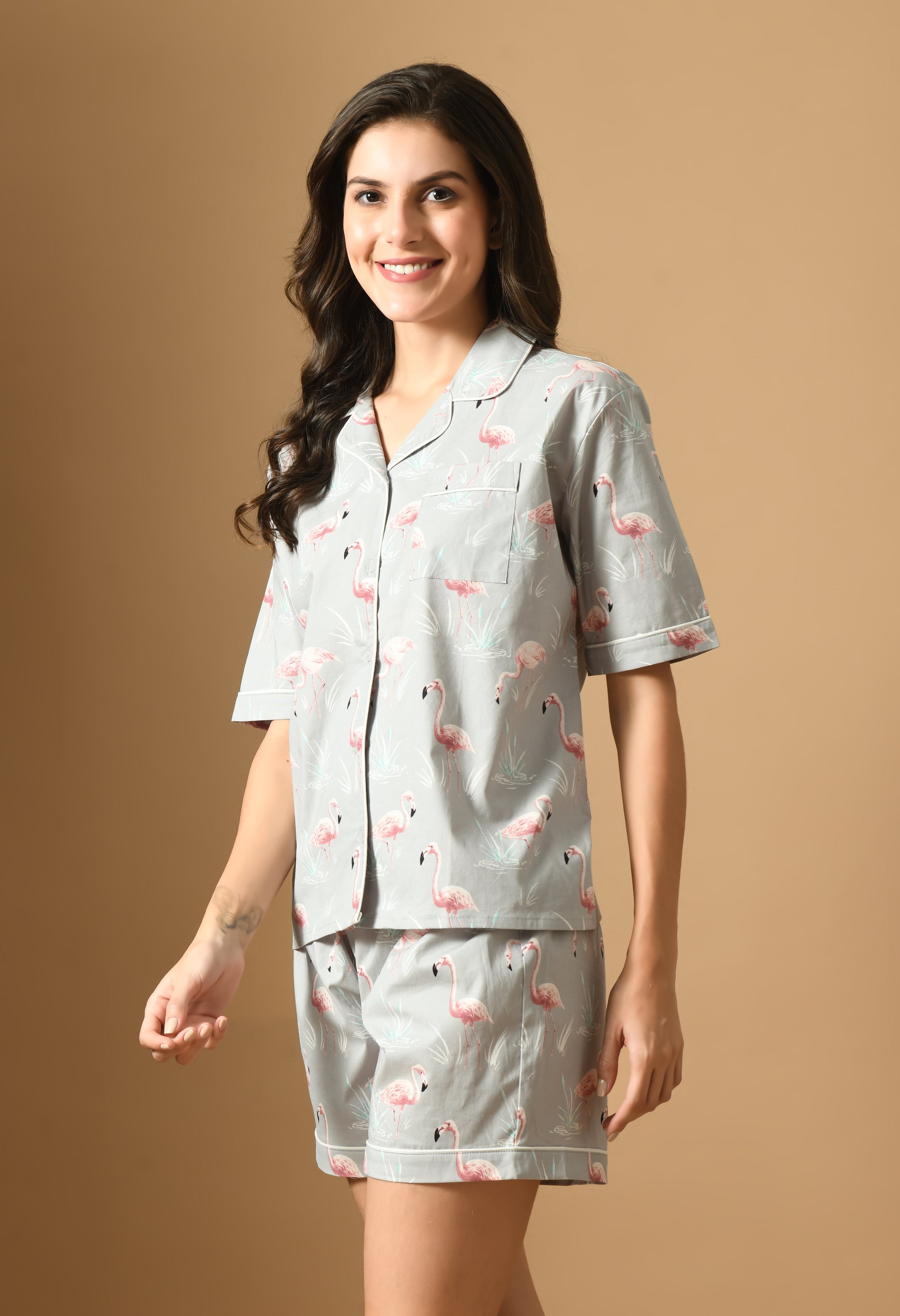 Women's Duck Print PJ Set