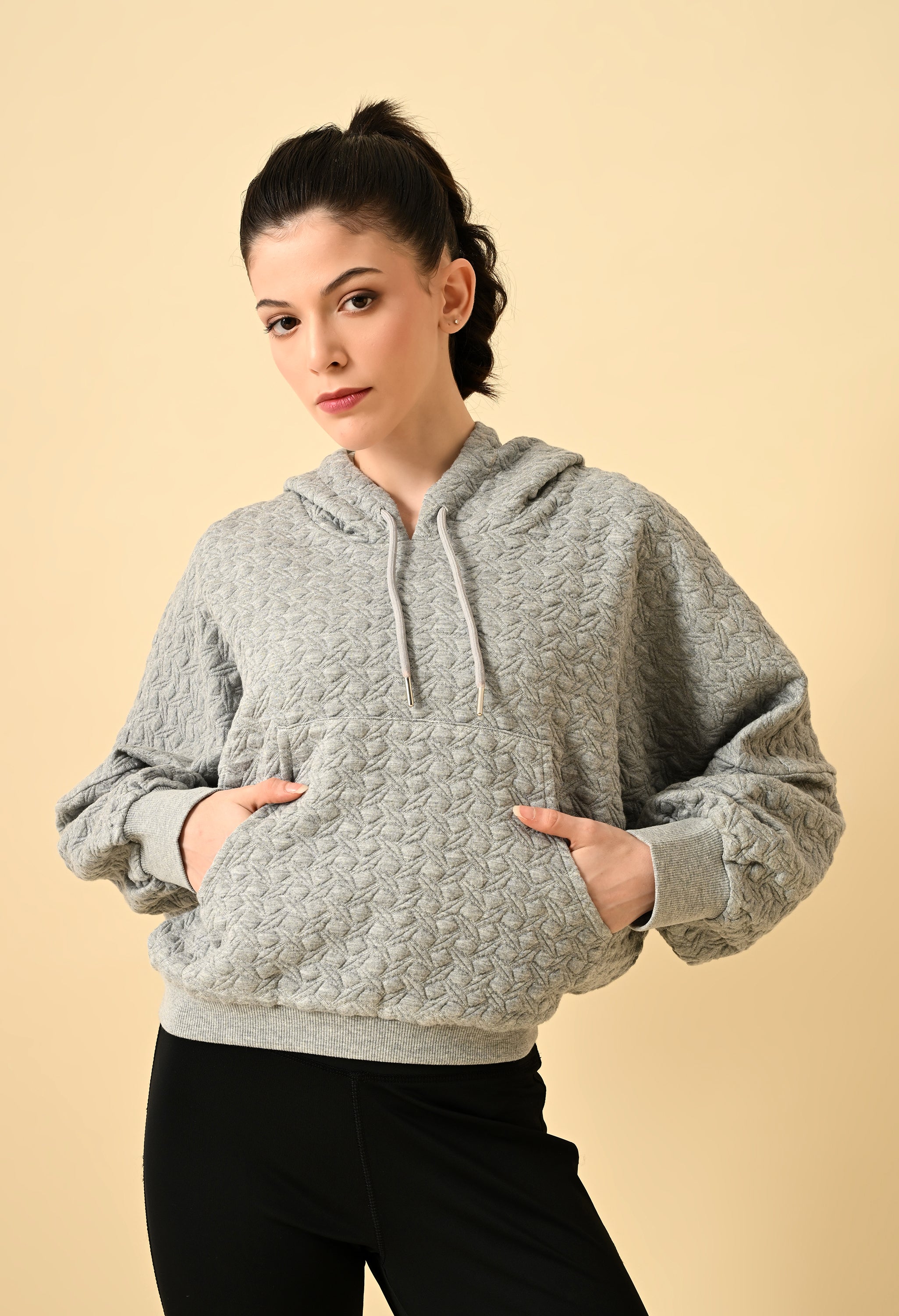 QUILT WARM HOODIE