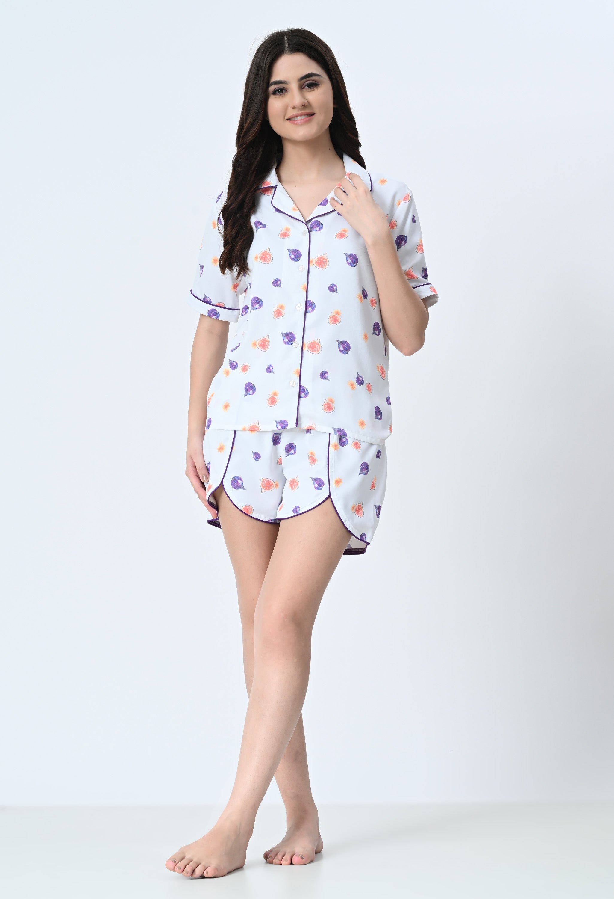 Fun figs nightwear top with shorts