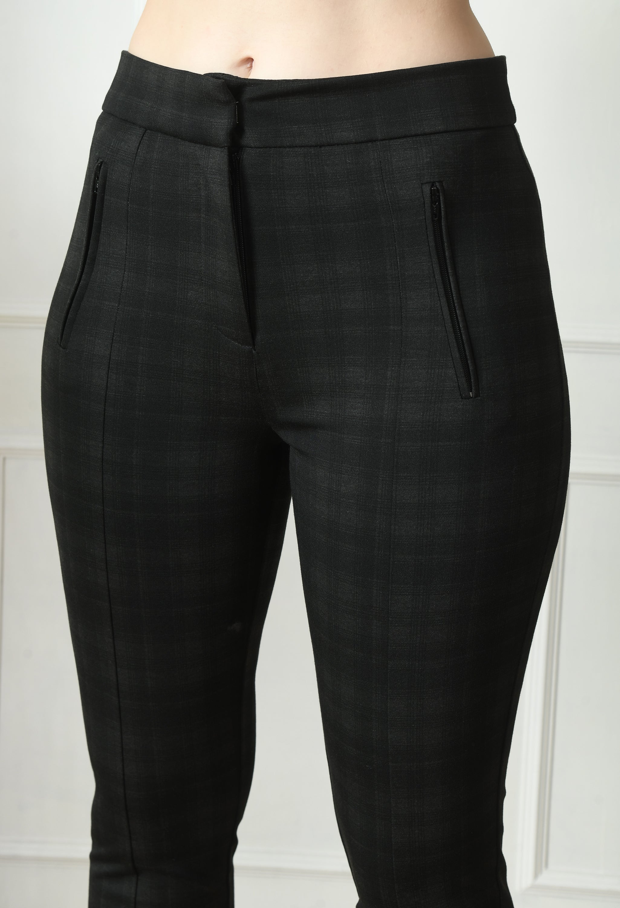 PLAID PANT - OLIVE