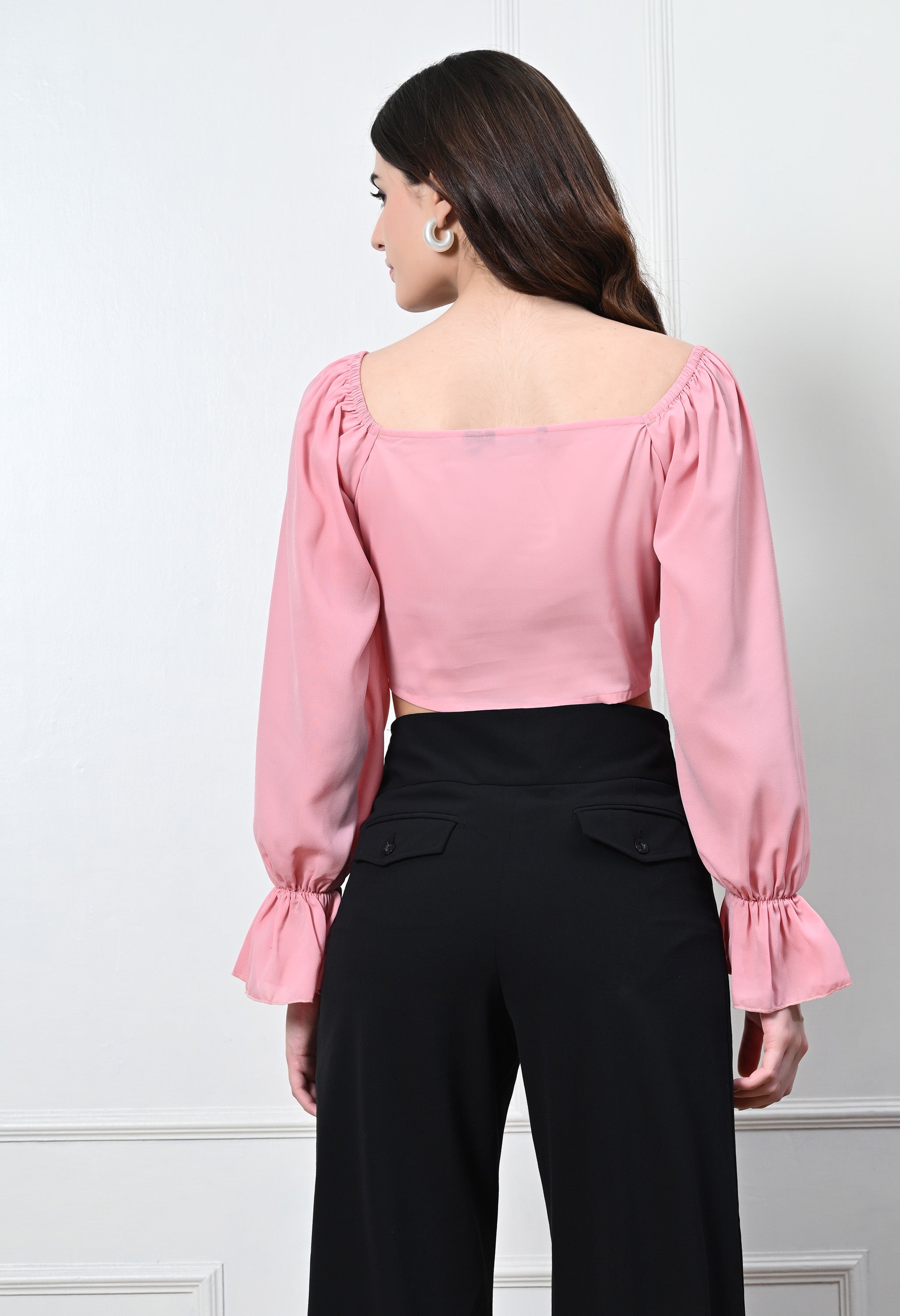 PEACH JULIET TOP