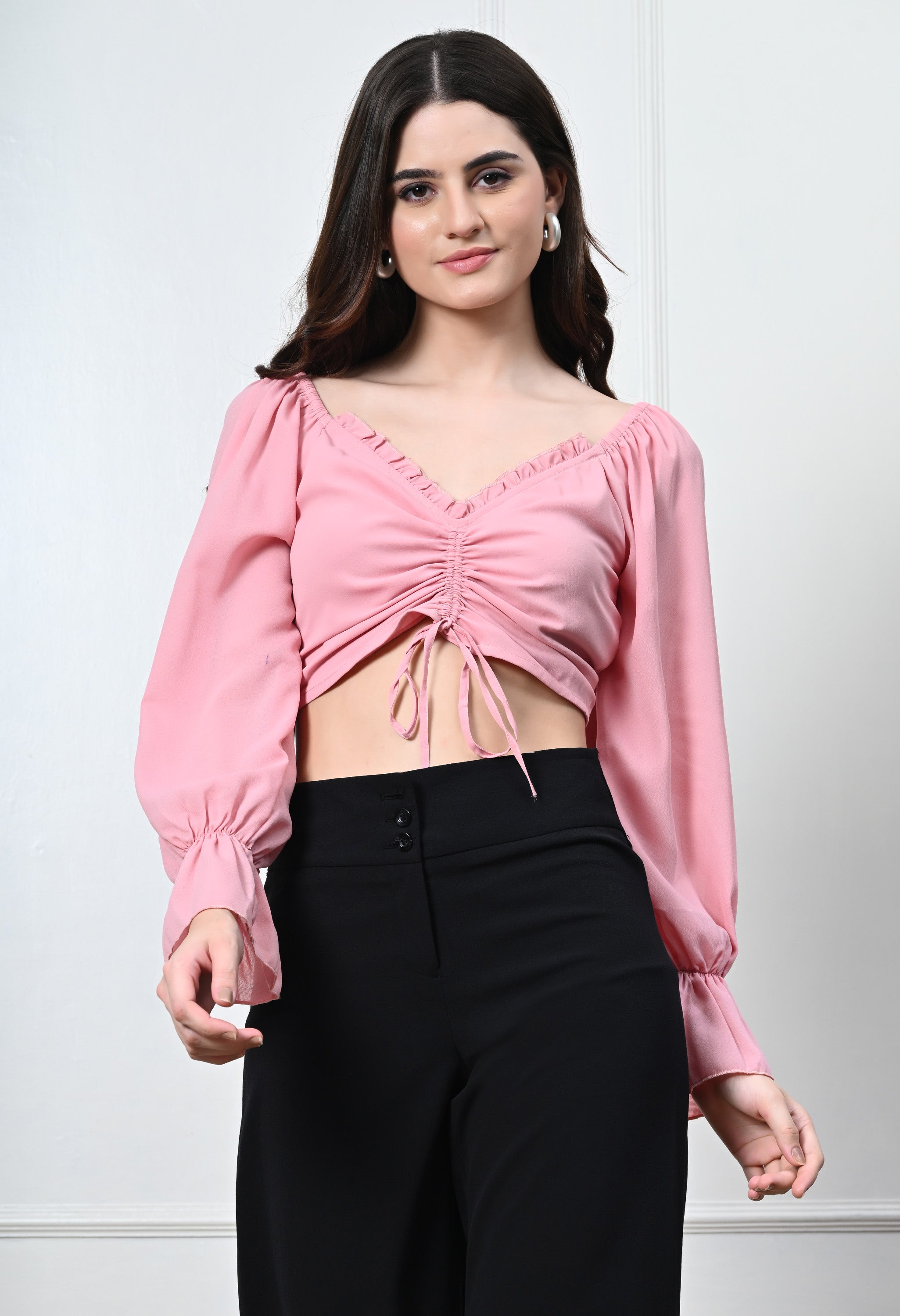 PEACH JULIET TOP