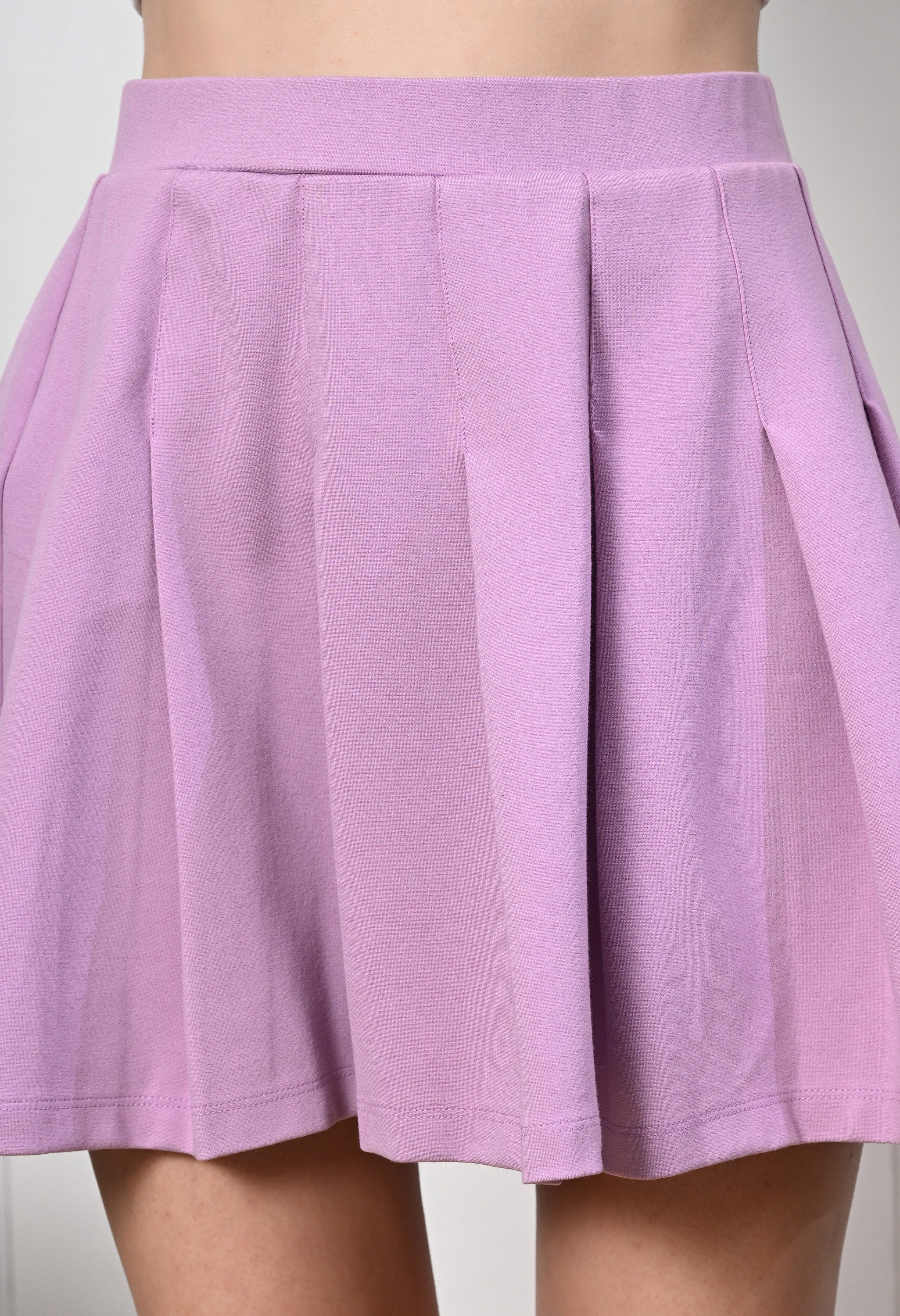 LILAC PLEATED SKIRT