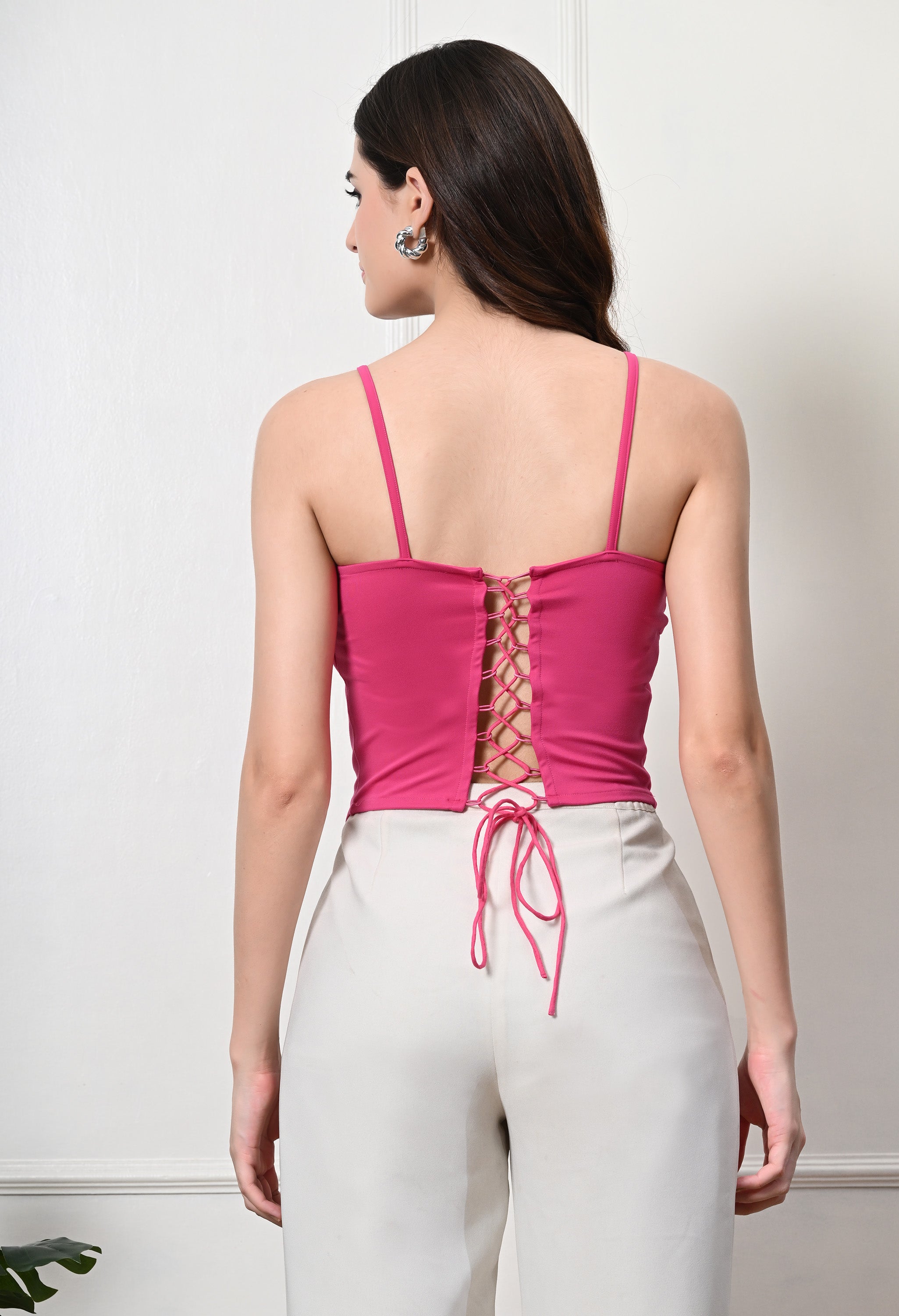 FUSCHIA CORSET TOP