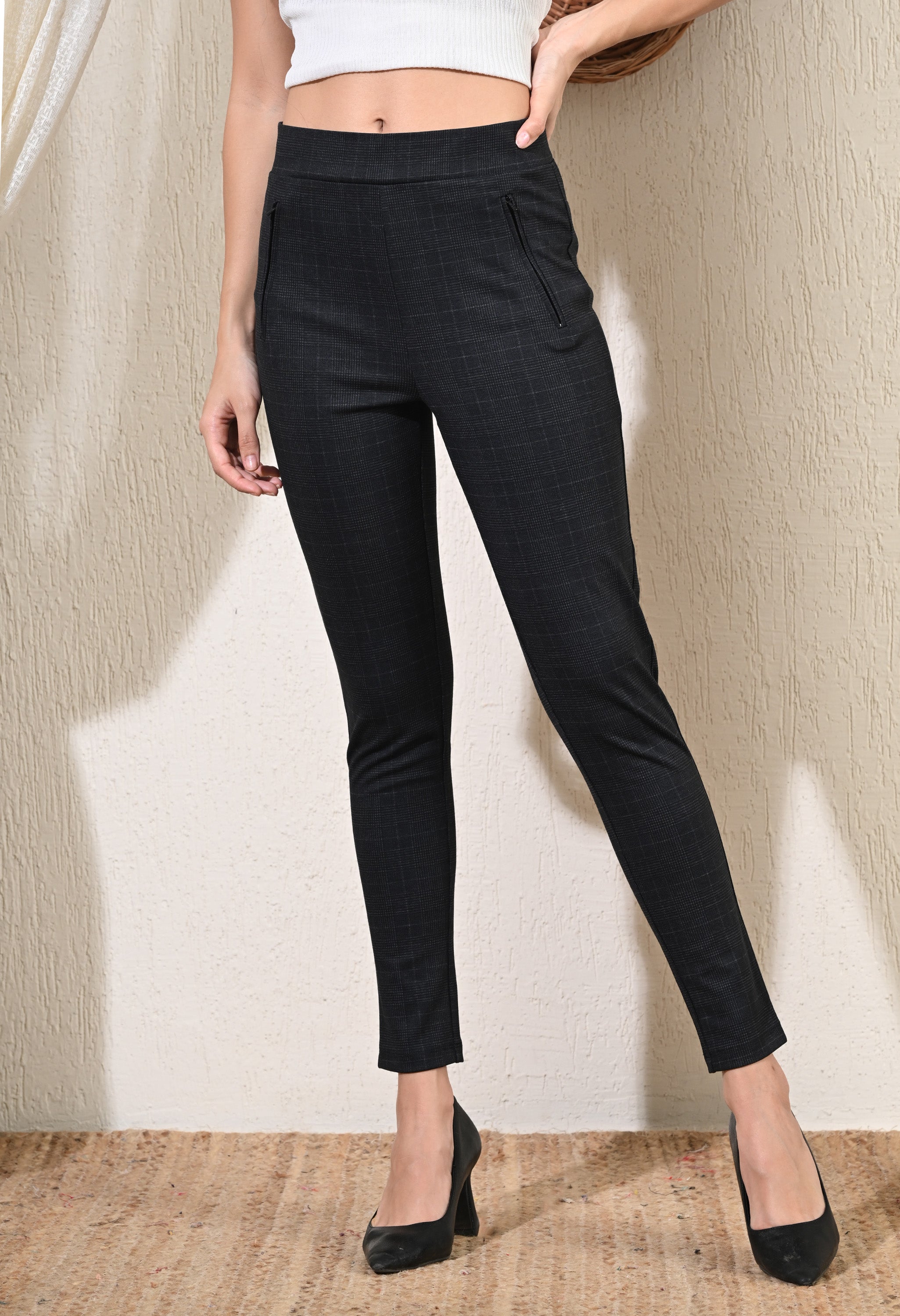 Women High-rise  Ankle Length Stretchable Jegging