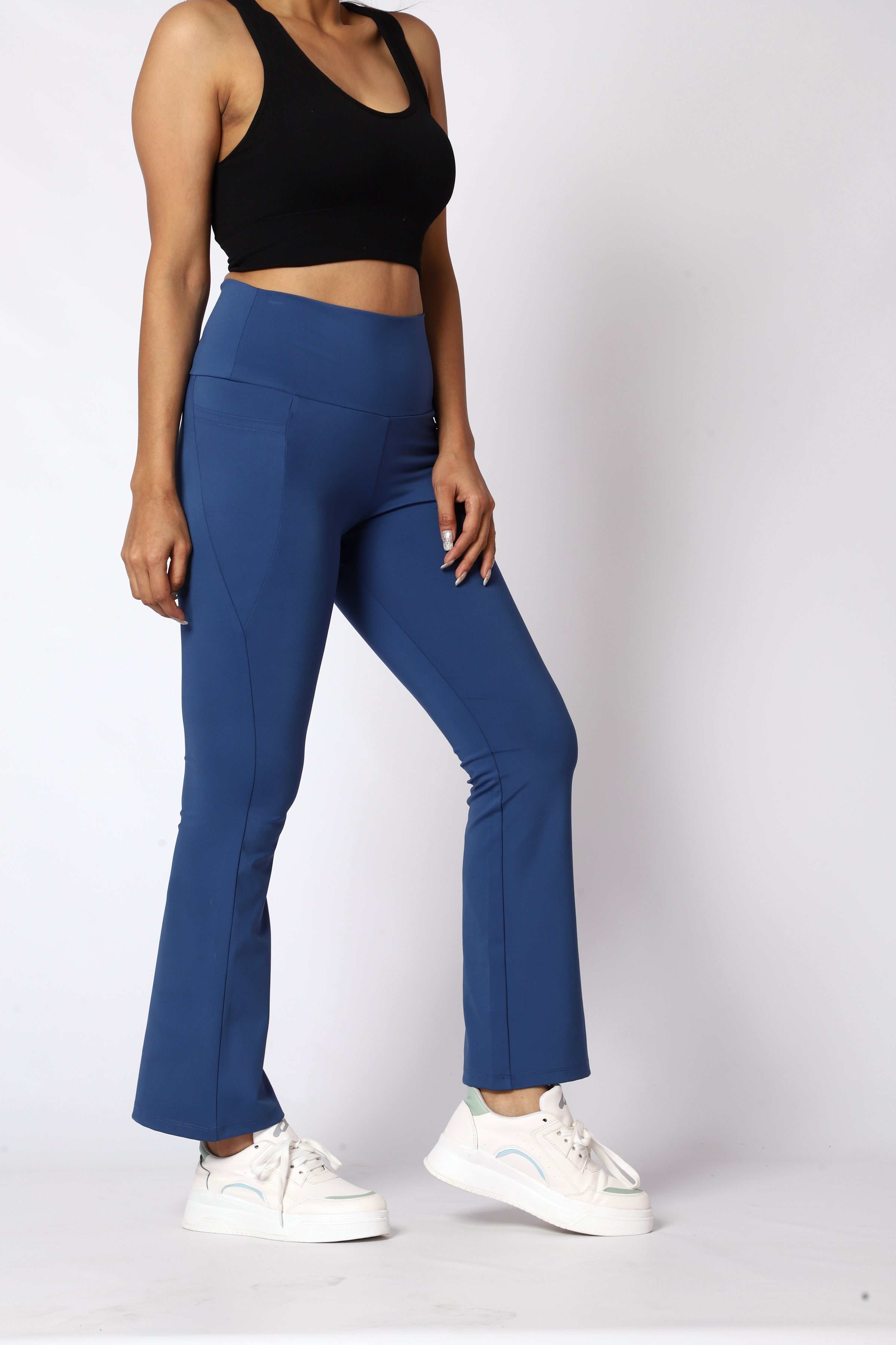 High Rise Yoga Pants With Side Pockets